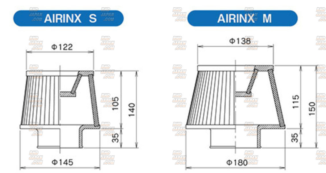 Trust GReddy AIRINX Kit Air Intake Filter System - RPS13